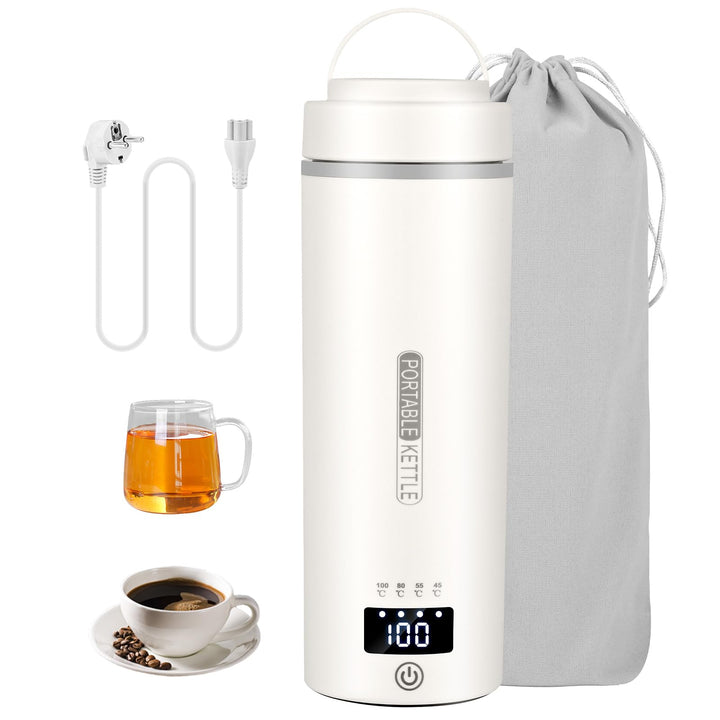 Elektrischer Reisewasserkocher Klein, Diealles Shine 550ML Reise Wasserkocher, Schnelles Kochwasser