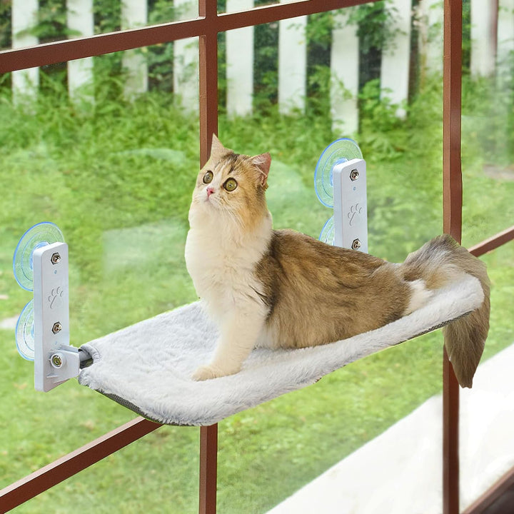 Katze Hängematte Fensterliege für Katzen, Faltbare Katzenhängematte Katzenbett Fenster Katzenliege m