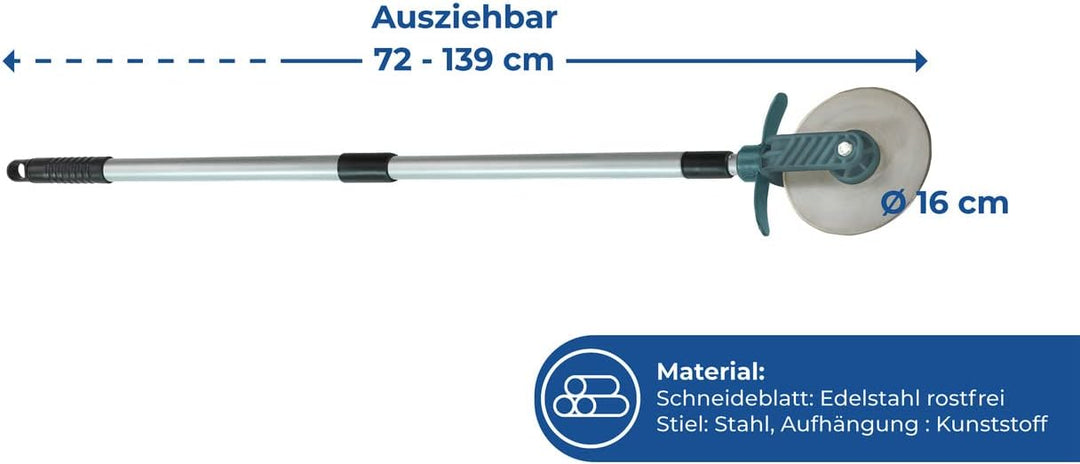 Maximex Rasenkanten-Roller Cut, Rasenkantenschneider mit Schnittschutz