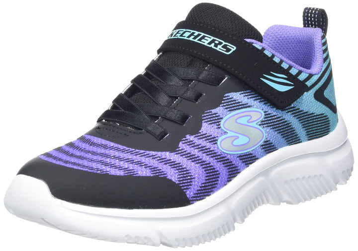 Skechers Mädchen 302478l Nvpk Sneaker 27 EU Schwarz, 27 EU Schwarz