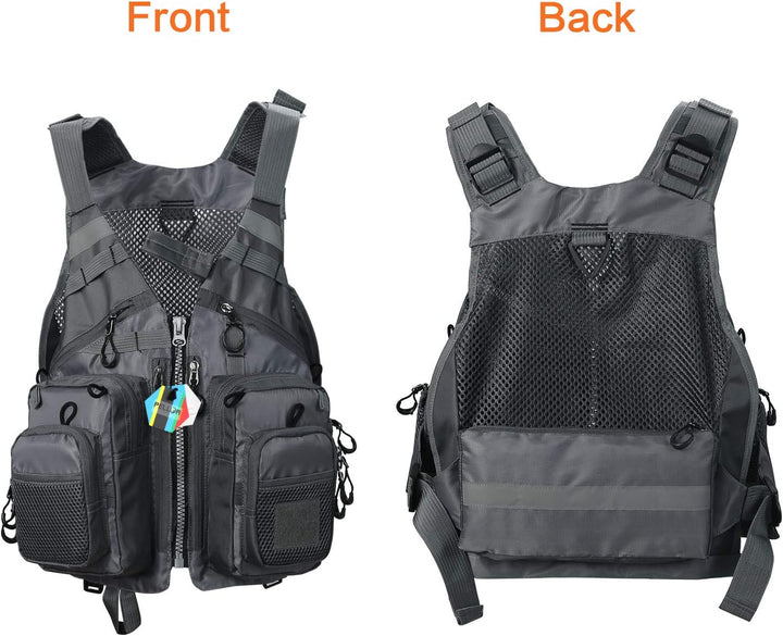 PELLOR Angel Westen, Herren Outdoor Freizeit Atmungsaktiv Weste Freizeitweste mit Vielen Taschen für