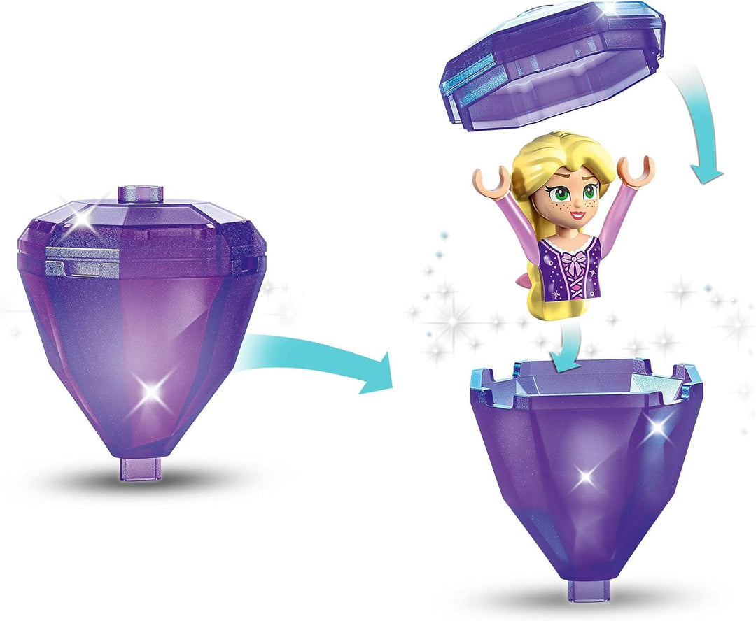LEGO Disney Princess Rapunzel-Spieluhr, Prinzessinnen Spielzeug zum Bauen mit Rapunzel Mini-Puppe, D