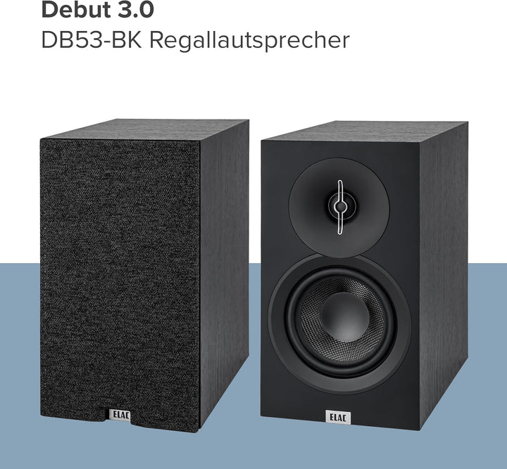 ELAC Debut B5.3 Regal-Lautsprecher – Ideal für die Musikwiedergabe über Ihre Stereoanlage auch als T