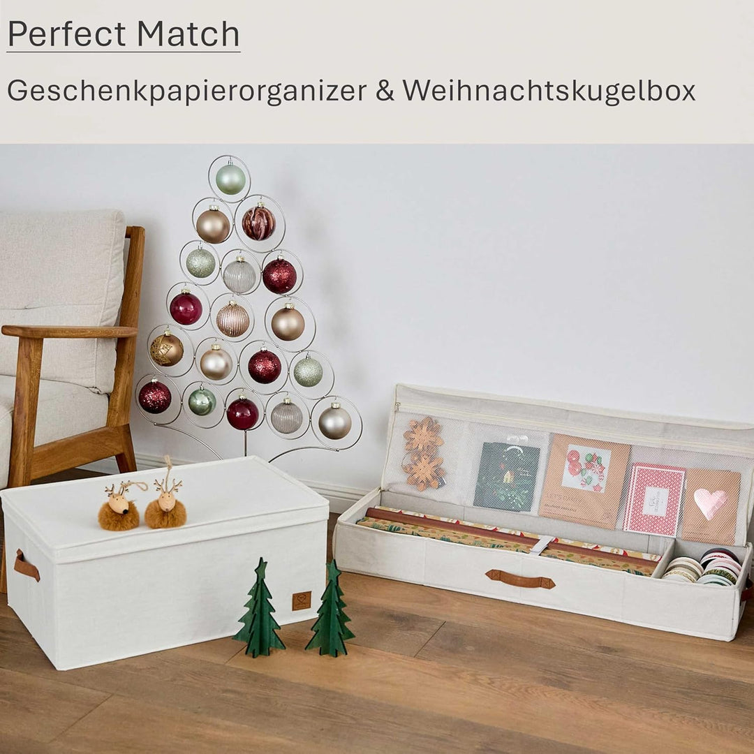 LOVE IT STORE IT Premium Geschenkpapier Organizer - Hochwertige Geschenkpapier Aufbewahrung aus Stof