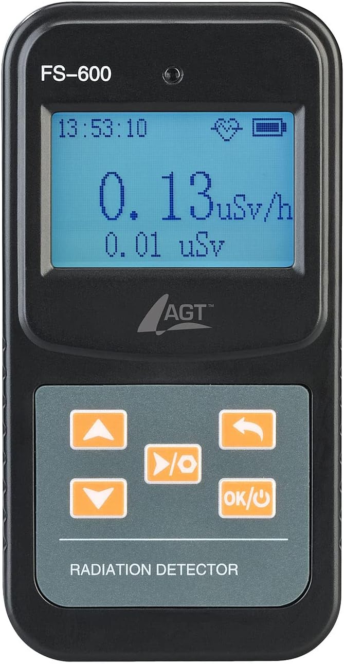 AGT Strahlenmessgerät: Digitaler Geigerzähler & Dosimeter für Alpha-, Beta- & Gammastrahlung (Geiger