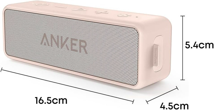 Anker Soundcore 2 Portable Bluetooth Speaker with 12W Stereo Sound, BassUp, IPX7 Waterproof, 24-Hour