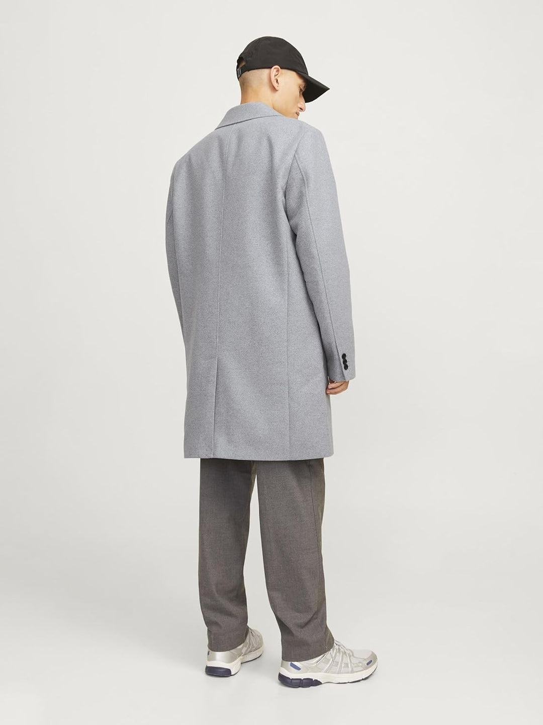 JACK & JONES Herren Jjemorrison Wool Coat Sn Wollmantel XS Greige, XS Greige