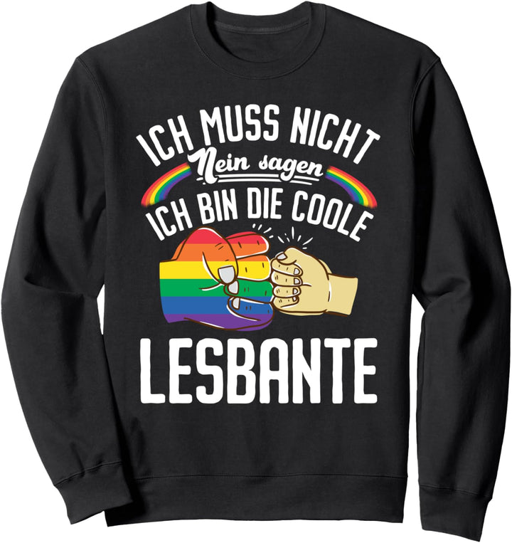 Lesbante stolz proud cool lesbische Tante, Patin gay, LGBT Sweatshirt