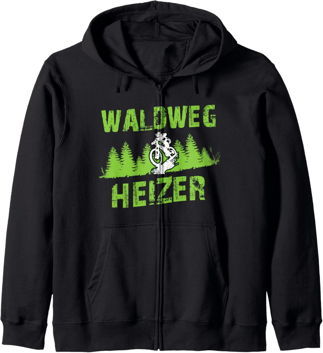 Waldweg Heizer Fahrrad Lustig Kapuzenjacke