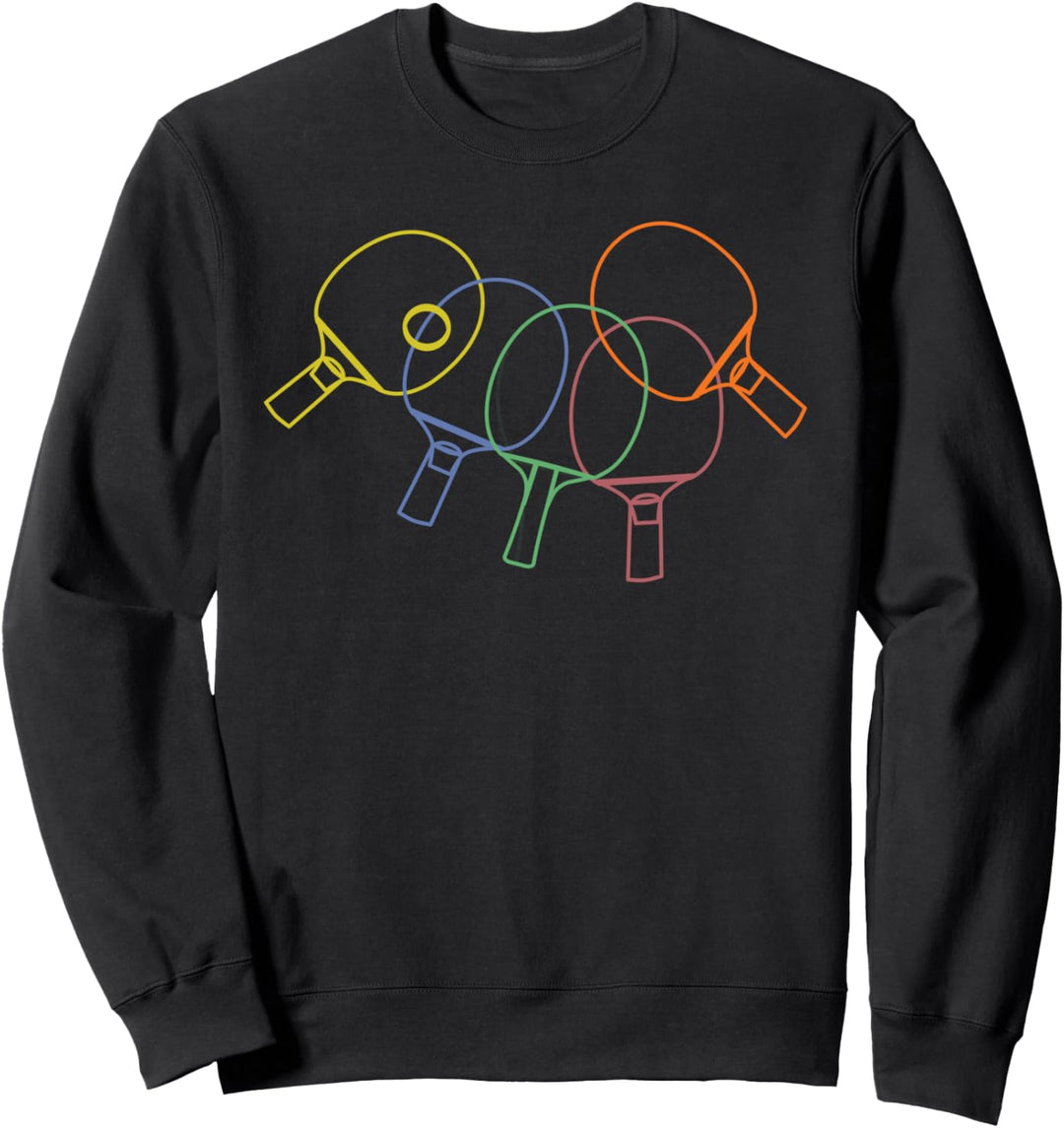 Tischtennis Zubehör Gadget für Ping Pong Set als Tischtennis Sweatshirt