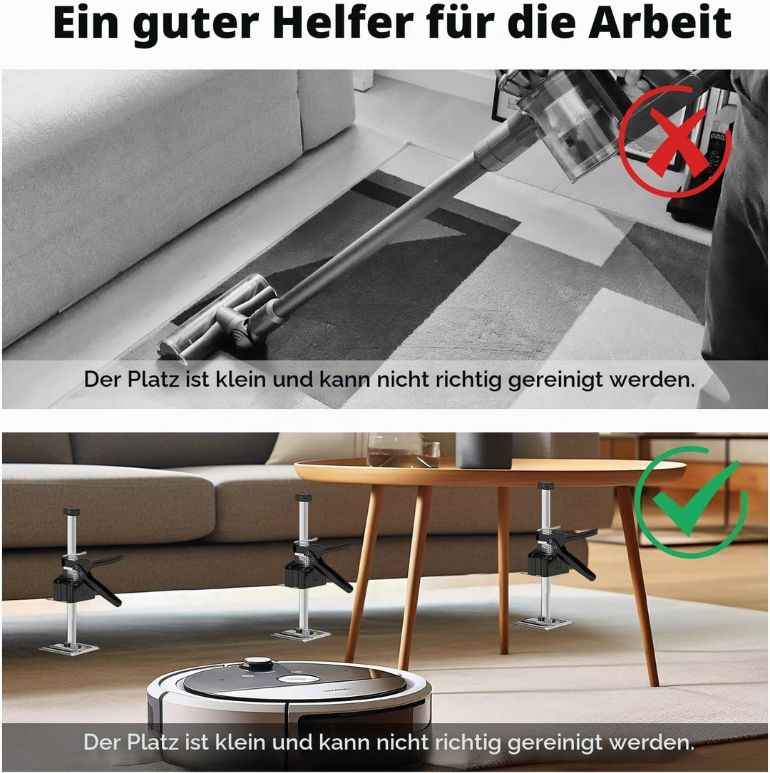 MaxAwe 2 Stk Arbeitssparender Arm Handheld Jack Tool mit Skala, 35cm Höhenversteller, 240kg Hebewerk