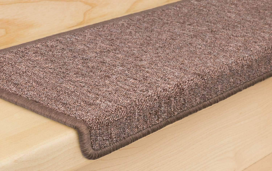Metzker Stufenmatten Ariston kombinierbar mit Teppich Läufer Hellbraun Rechteckig 15er Set Stufenmat