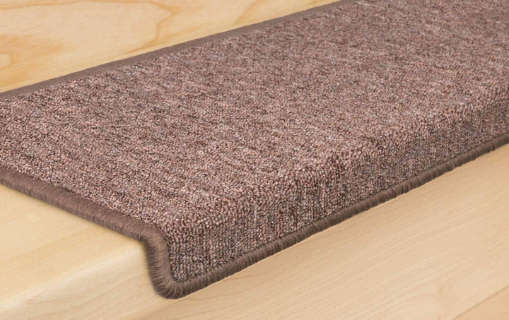 Metzker Stufenmatten Ariston kombinierbar mit Teppich Läufer Hellbraun Rechteckig 15er Set Stufenmat