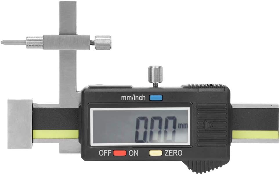 Digital Step Gauge Precision Measuring Tool, Stainless Steel Construction for Engineering and Woodwo