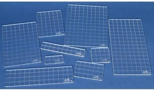 Stampers Anonymous Tim Holtz Acryl-Gitter-Block-Set, 9-teilig, durchsichtig, Large