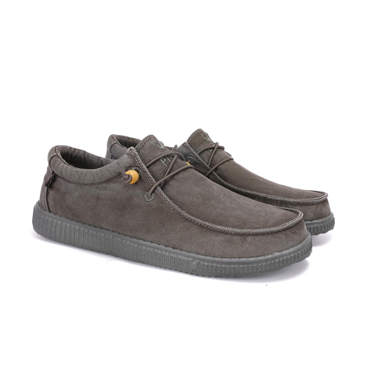 WALK IN PITAS | WP150 WALLABI Washed | Herren Mokassins | Flache Slipper für Männer | Slip on Loafer