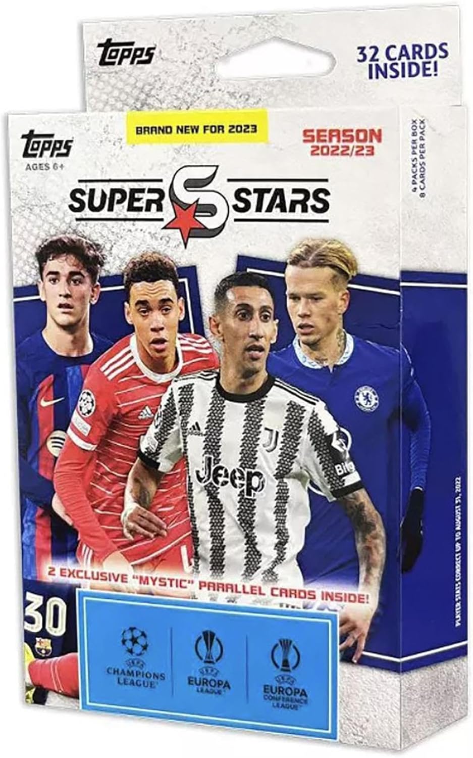Topps UEFA Superstars 22/23 - Hanger Pack (4 Päckchen)