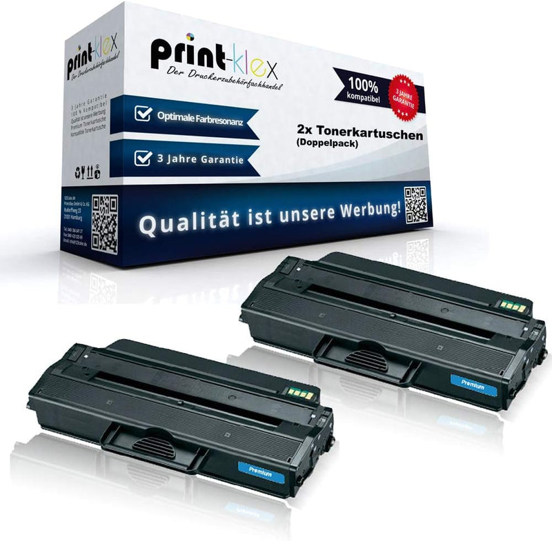 2X Print-Klex XXL Tonerkartuschen kompatibel für Dell B1260 B1260DN B1260DFW B1260DNF B-1260 B-1260D