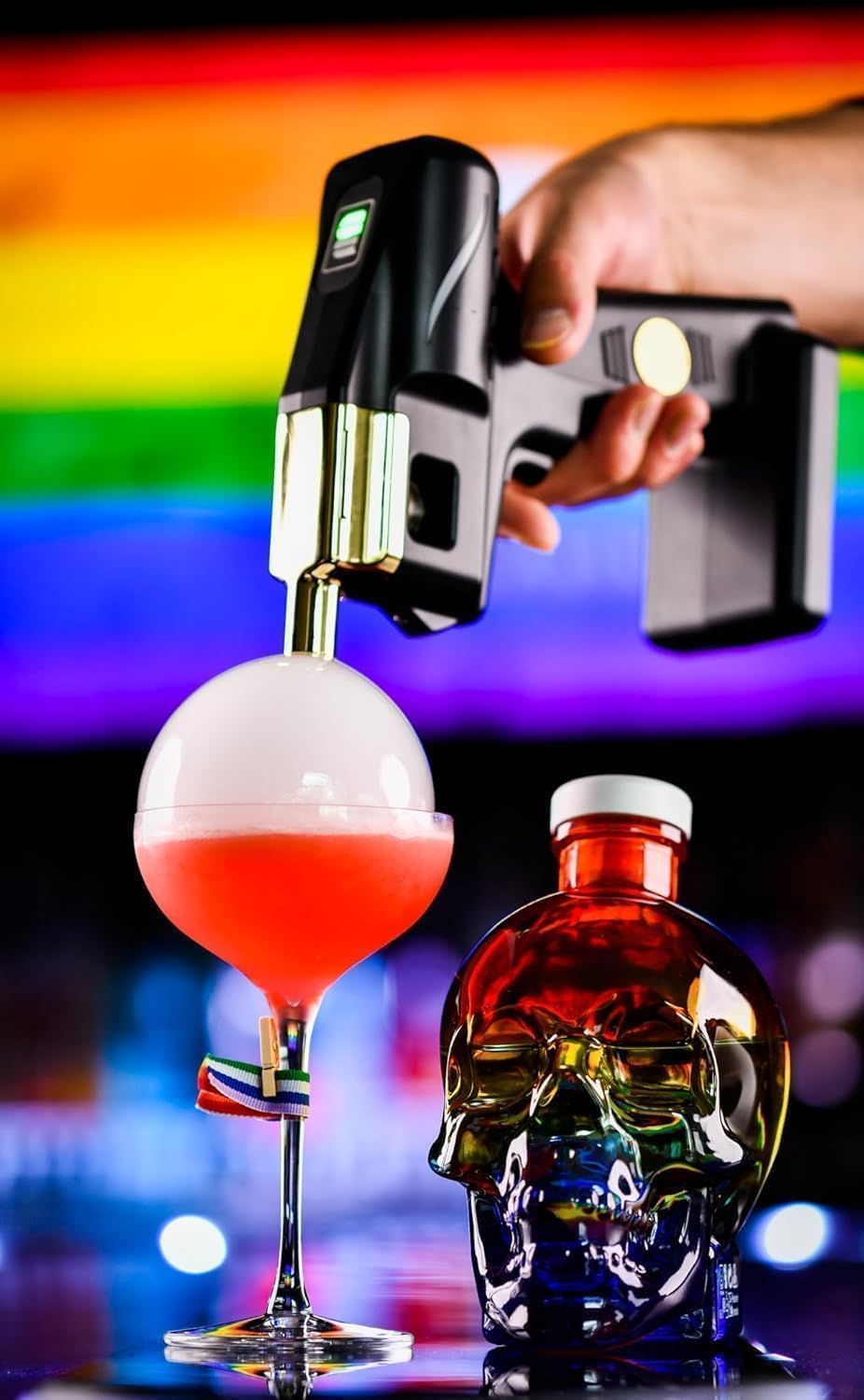 Bubble X Seifenblasen-Mischung (170 ml), speziell für Getränke und Cocktails, perfekt für Partys und