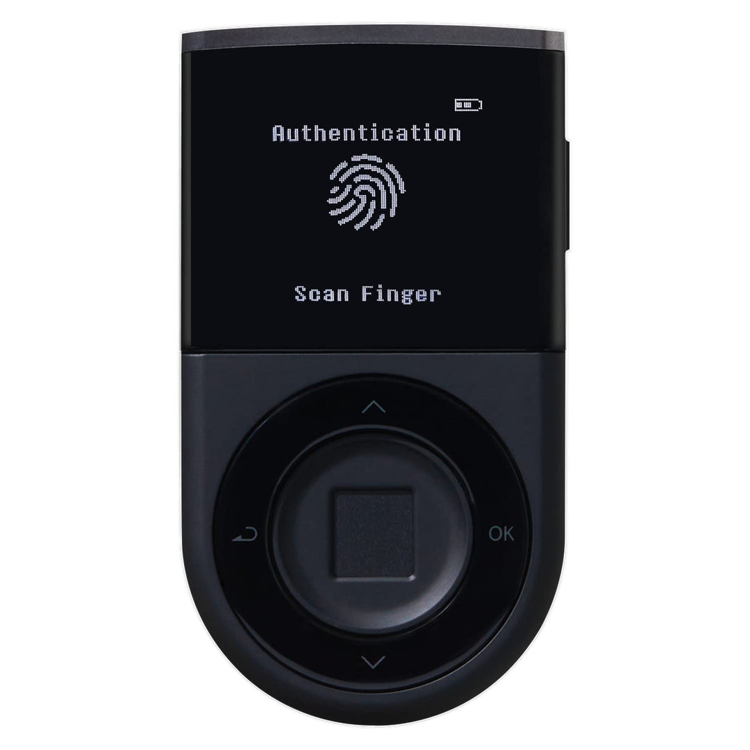 D'CENT Biometrisch Geldbörse-Kryptowährung Hardware Geldbörse-Bluetooth-Unterstützung für mehrere Mü