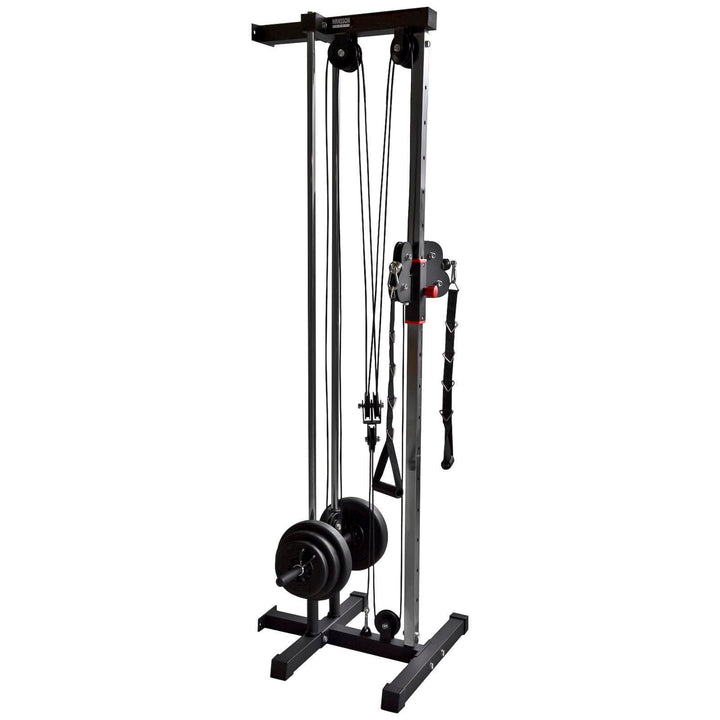 Hansson Sports® Kraftstation mit Latzug Kabelzug Seilzug zur Wandbefestigung Latzugmaschine Latzugtu