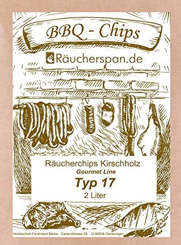 Smoker-Chips Räucherchips Buche Kirsche Erle Apfelholz 2L BBQ Chips (Kirschholz 2L), Kirschholz 2L