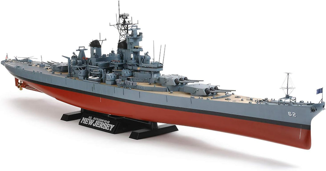 Tamiya 300078028-1:350 US Kampfschiff New Jersey BB-62