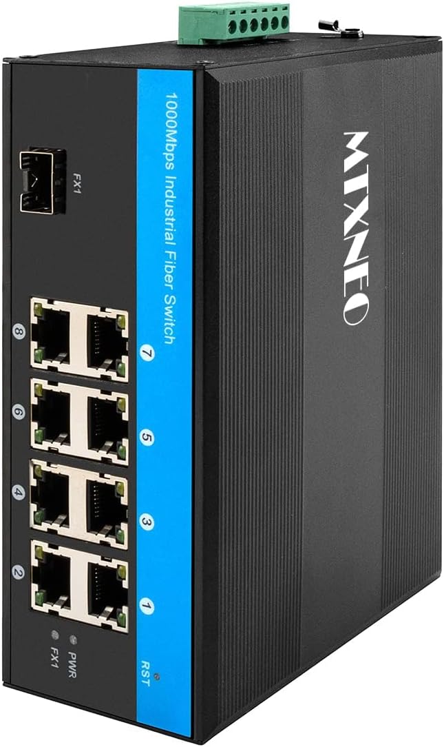 Gigabit Ethernet POE-Switch 8 Ports mit POE 30 W und 1 Uplink-SFP-Port für den Aussenbereich