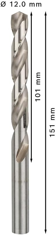 Bosch Accessories Bosch Professional Metallbohrer HSS-G geschliffen (5 Stück, Ø 12 mm) Durchmesser: