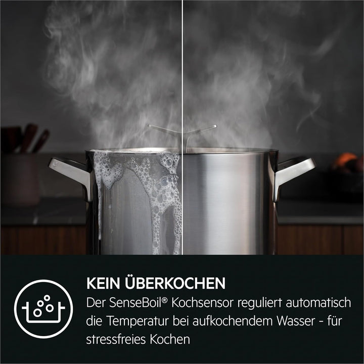 AEG IKE64450XB Autarkes Kochfeld / Herdplatte mit Touchscreen & Topferkennung / Induktionskochplatte