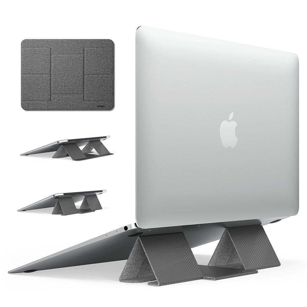 Ringke Folding Stand 2 [Gray] Faltbar und Tragbar Schwerlos Laptop Ständer Belüftet Cooling für MacB