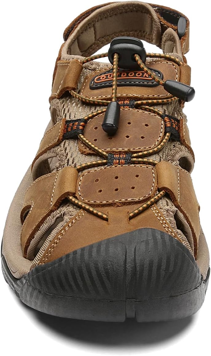 Sandalen Herren Strand Trekkingsandalen Wanderschuhe Sportsandalen | Männer Wandersandale Leder Stra