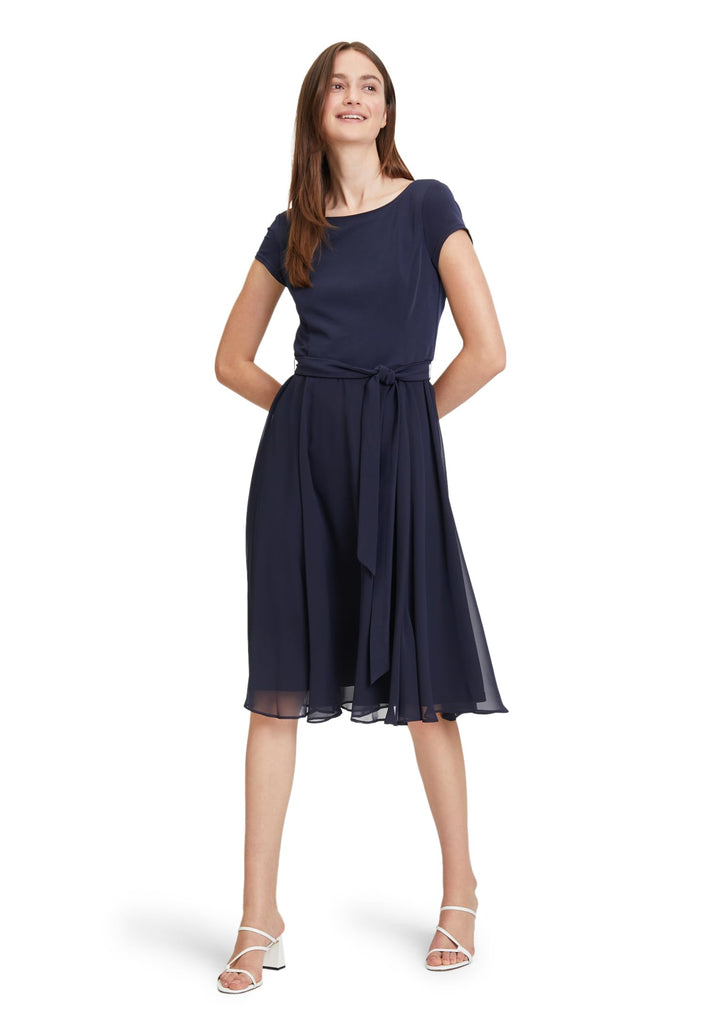 Vera Mont Damen Kleid 36 Aufnäher Dunkelblau/Dunkelblau, 36 Aufnäher Dunkelblau/Dunkelblau