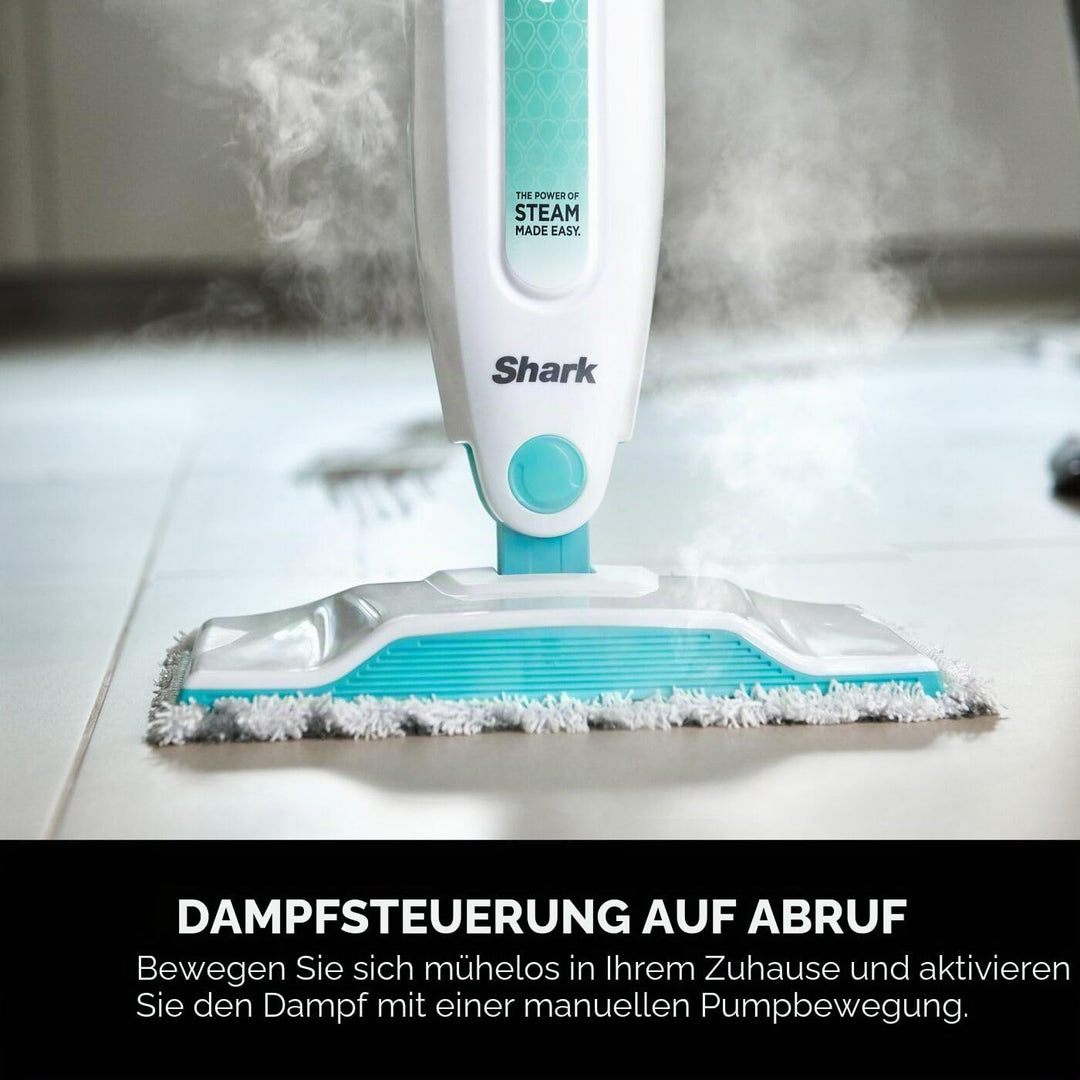 Shark Steam [S1000UK] Pocket Mop, White &amp; Green Dampfreiniger, weiss, Dampfreiniger