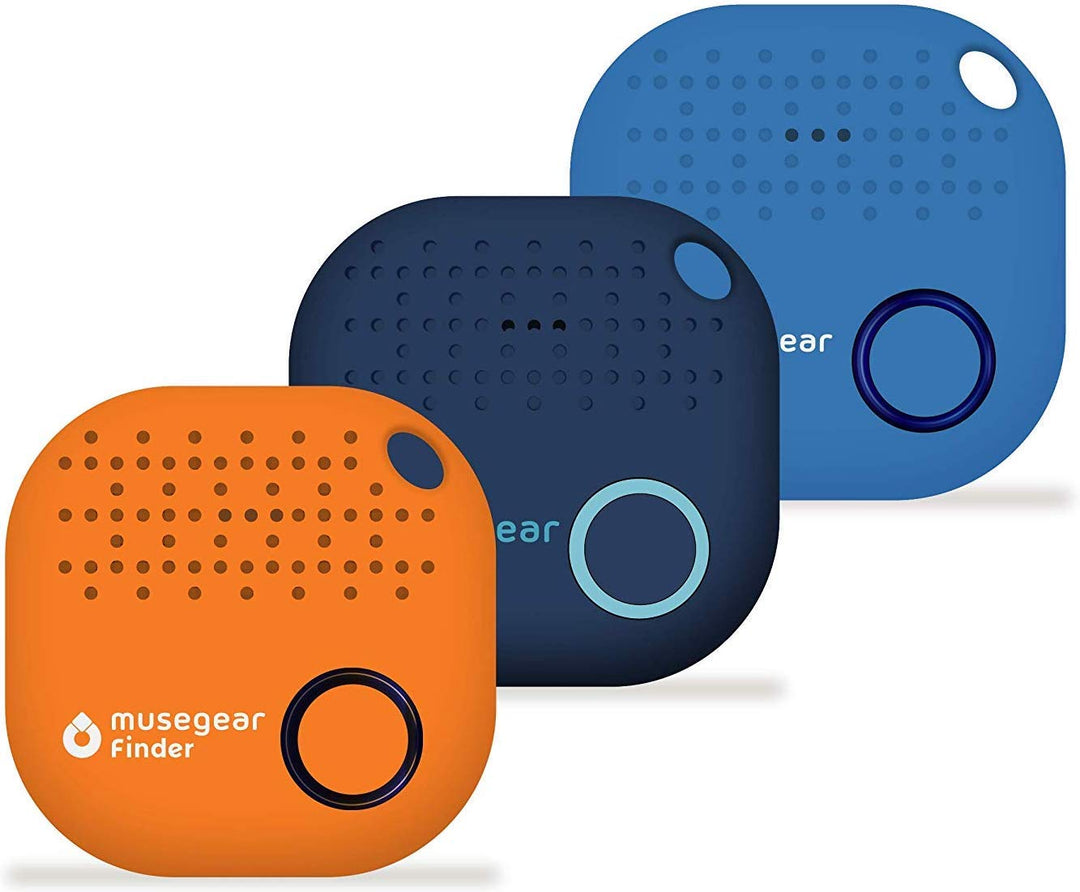 musegear Schlüsselfinder mit Bluetooth App aus Deutschland I Maximaler Datenschutz I 3er Pack bunt |