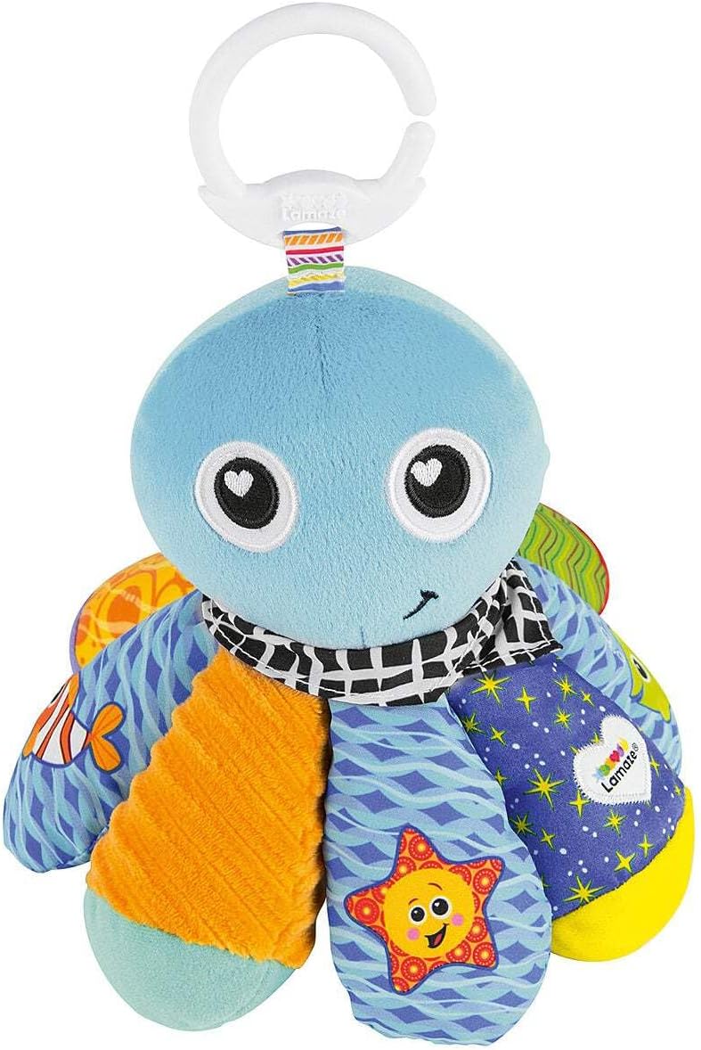 Lamaze L27514 Baby Spielzeug Sam, der Oktopus Clip &amp; Go, das hochwertige Kleinkindspielzeug. Der qui