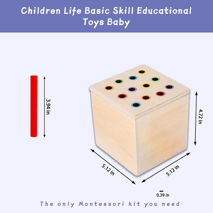 Adena Montessori Spielzeug für 1+ Jahre alte Spiel-Kit-Box enthält Karotte Ernte Spiele, Münze Box,