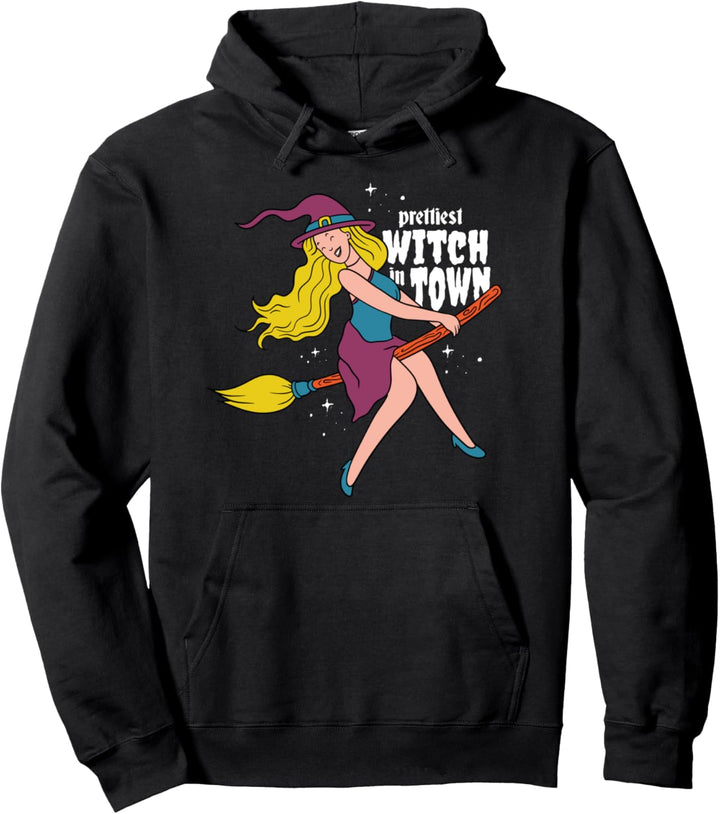 Hübsche Hexe fliegt Pullover Hoodie
