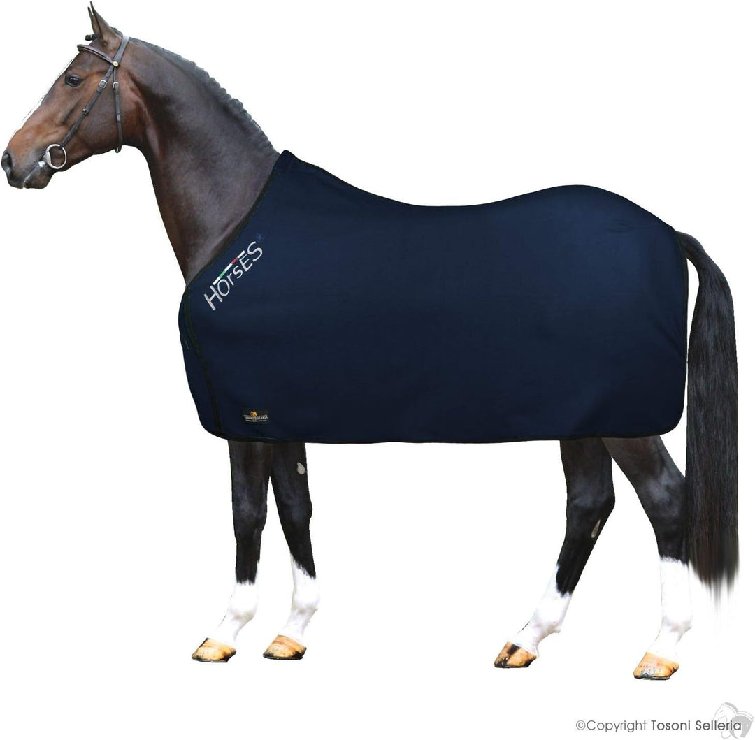 Horses, Fleece Pferdedecke, Basismodell, weich und bequem, ideal für Transport und Feierabend, Gröss