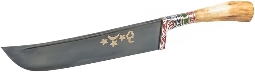 Usbekisches Kochmesser Klingen Kohlenstoffstahl Hartstahl Pchak Premium Küchenmesser inkl. Schutzhül