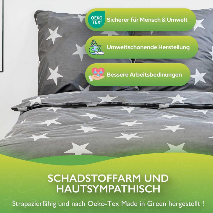 etérea Baumwolle Renforcé Bettwäsche - Sterne, Galaxy Bettwäsche - weich und angenhem auf der Haut,