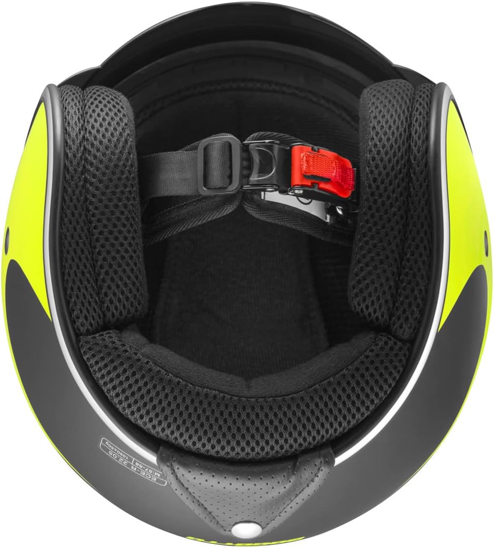 Bogotto V537 Wogi Jethelm L Schwarz Matt/Gelb, L Schwarz Matt/Gelb