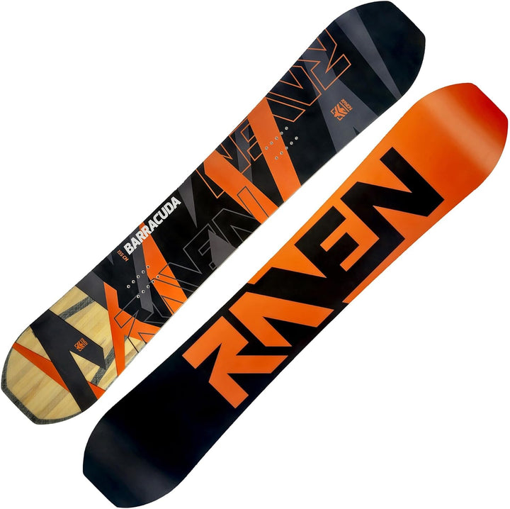 Snowboard RAVEN Barracuda Carbon Orange oder Lime 157cm Wide Orange, 157cm Wide Orange