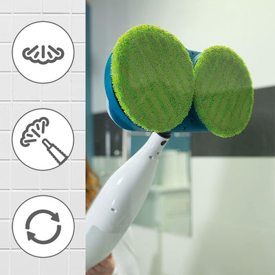 Livington Steam Twister Ersatz Pads - 2 Stück Mikrofaser-Pads für den Steam Twister Dampfreiniger -