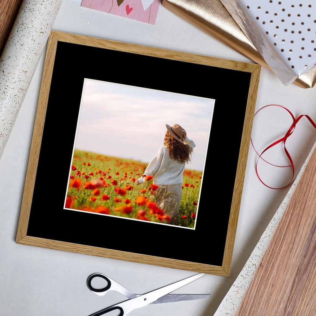 PHOTOLINI Passepartout Karton, 1,5 mm, säurefrei, alterungsbeständig, Schrägschnitt - Präsentation &amp;