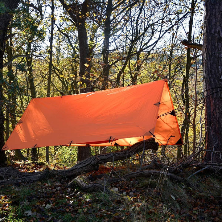 DD Plane, 3 m x 3 m, leicht, vielseitig und robust, sunset orange, Sunset Orange