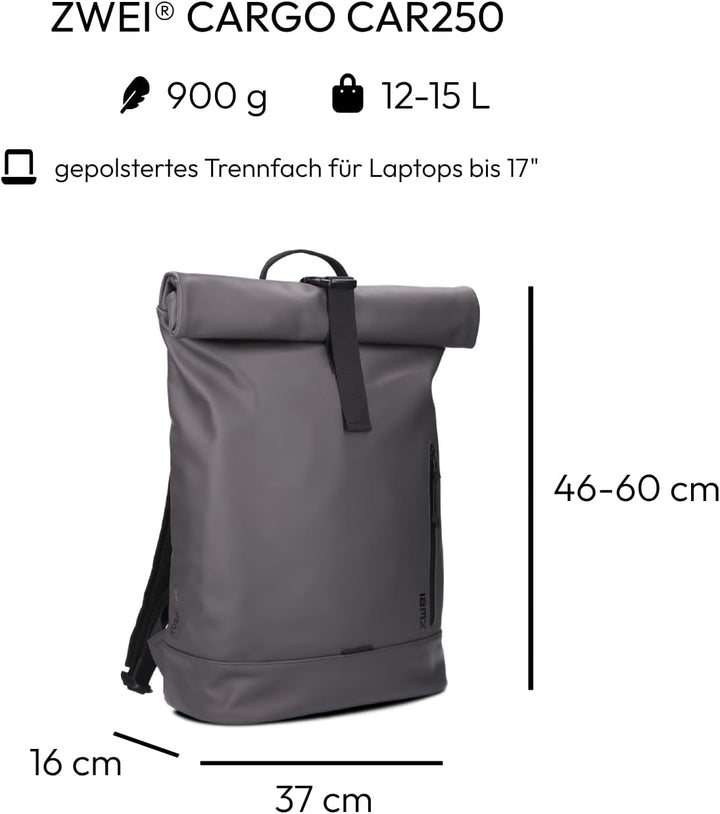 Zwei CARGO Rucksack CAR250 stone, Stone