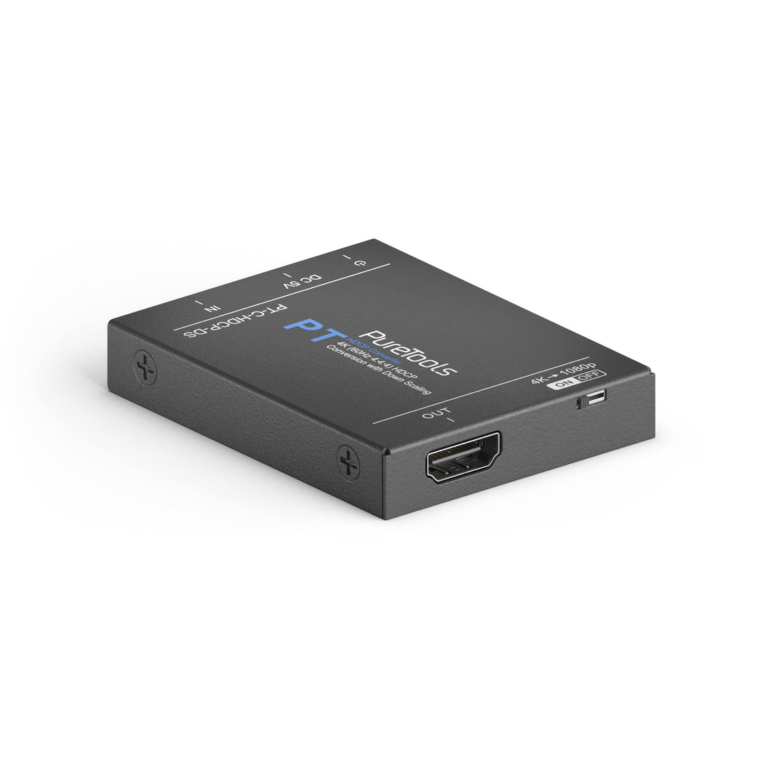 PureTools HDCP-Konverter mit Down-Scaling, HDCP 2.3 auf HDCP 1.4, 4K Skalierung auf 1080p, 4K(60Hz 4