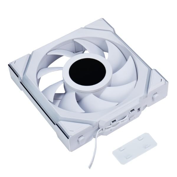 Lian Li UNI FAN SL Wireless LCD Lüfter, ARGB, PWM - Reverse Blade, 120 mm, weiss
