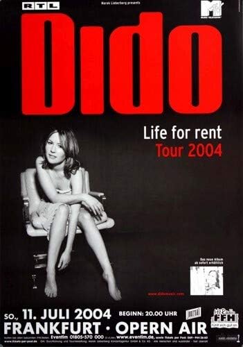 Dido - Live for Rent, Frankfurt 2004 » Konzertplakat/Premium Poster | Live Konzert Veranstaltung | D